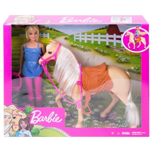 Barbie Panenka s koněm FXH13